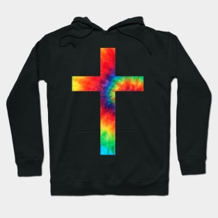 Tie Dye Cross Tie Dyed Religion Hoodie